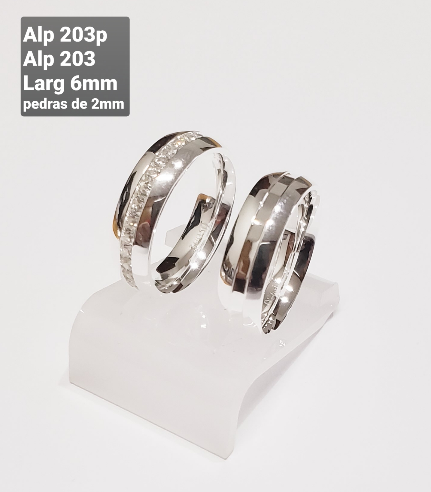 ALP 203 E ALP 203P Larg 6 mm pedras de 2 mm