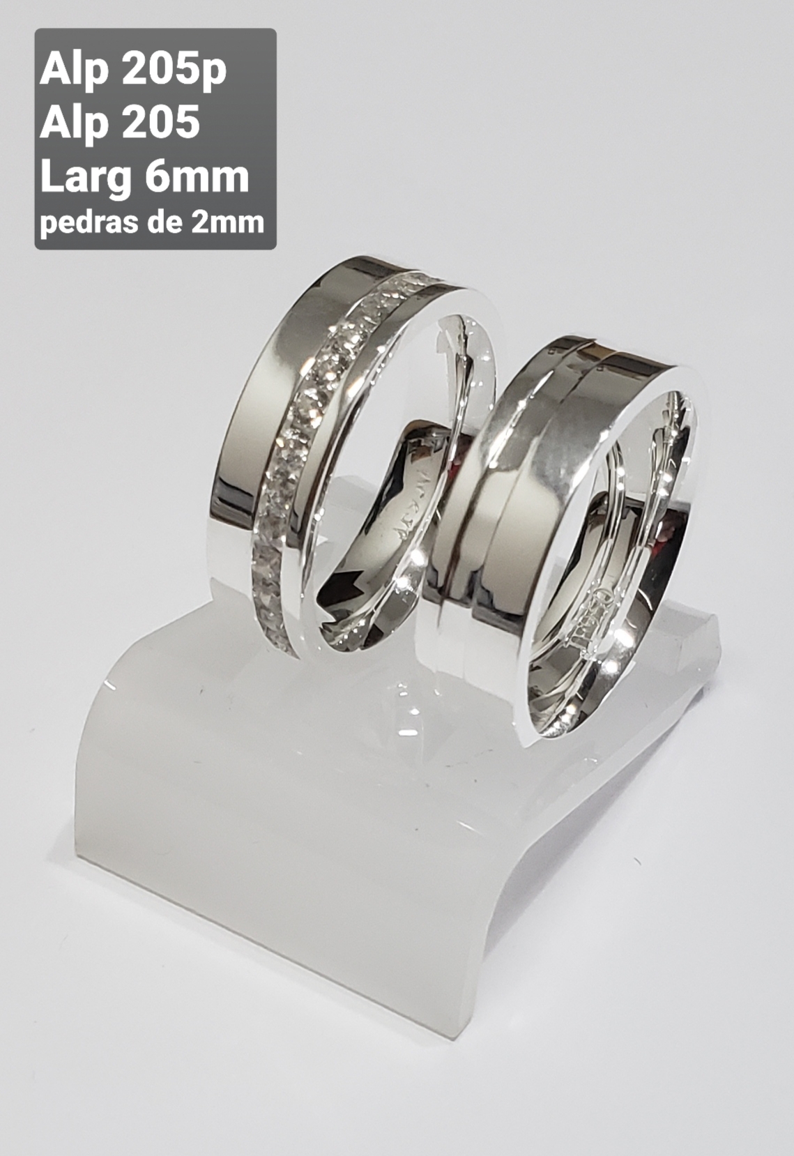 ALP 205 E ALP 205P Larg 6 mm pedras de 2 mm
